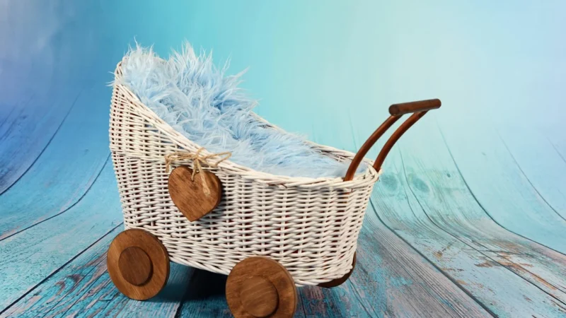 Corolle Mon Grand Accessories Wózek dla Lalek Niebieski