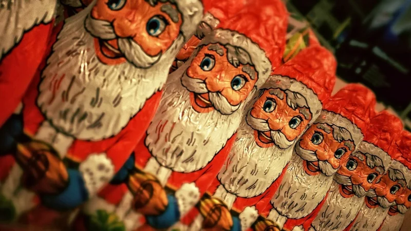 Creativ Dania Naklejki Brokatowe Mikołaje