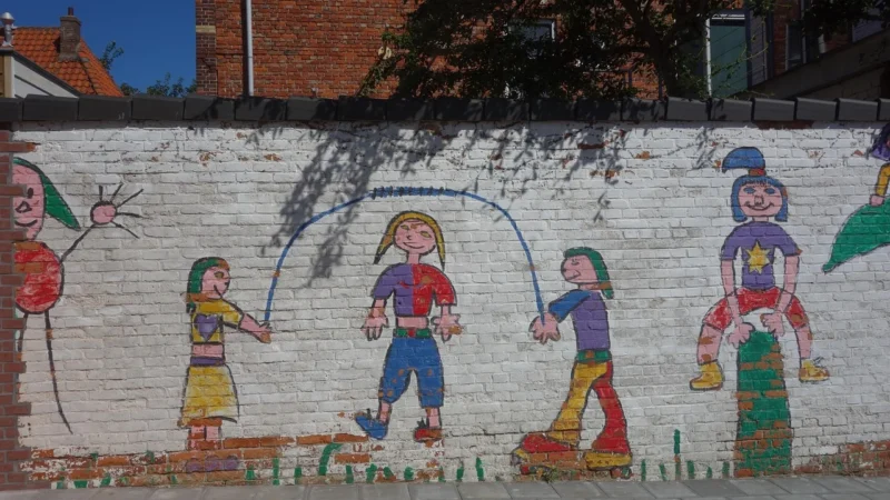 Just Fun Drabinka Sznurowa Z 5 Plastikowymi Drążkami Niebieski