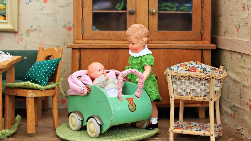Knorrtoys Różowy Wózek Ruby Knorr Toys 63172