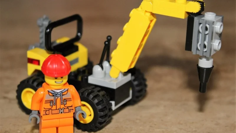 Lean Toys Klocki Konstrukcyjne Koparka 467El