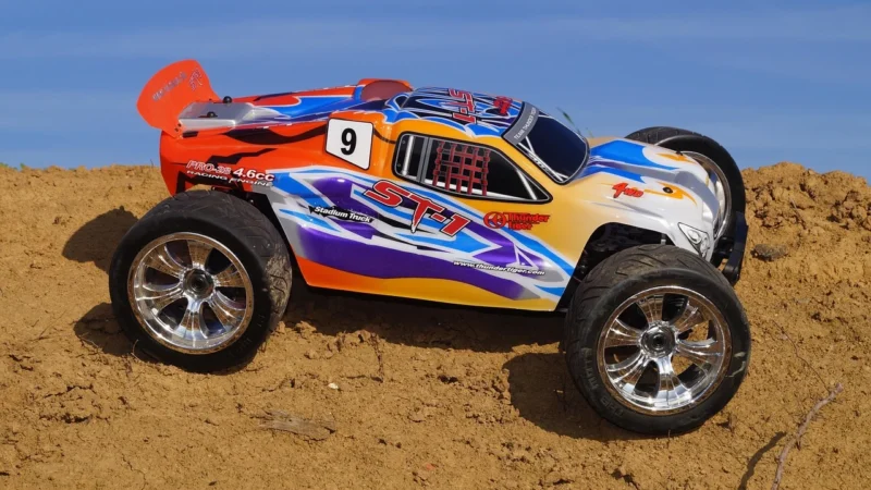 Leantoys Auto Terenowe Rekin Zdalnie Sterowany 1 10 2 4G Niebieski 15 Km H Para Wodna – Zabawka
