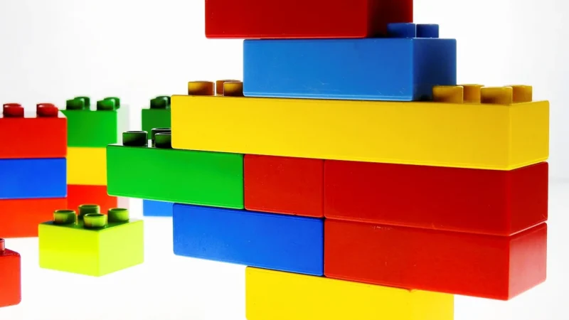 Mega Bloks Klocki 60 elementów Torba Różowa CYP67 Dch54