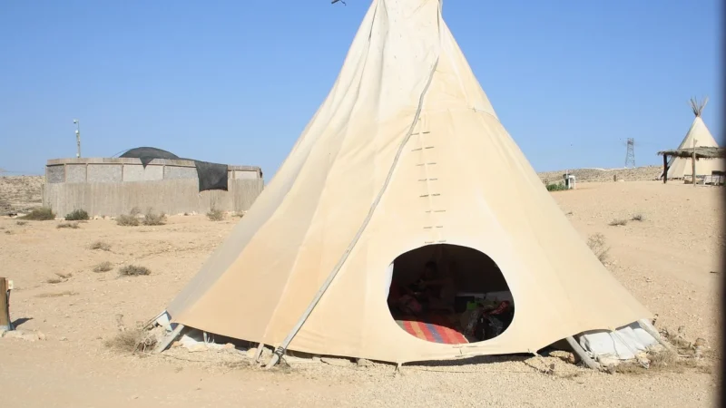 MIA home Namiot Tipi Chmurki Grey