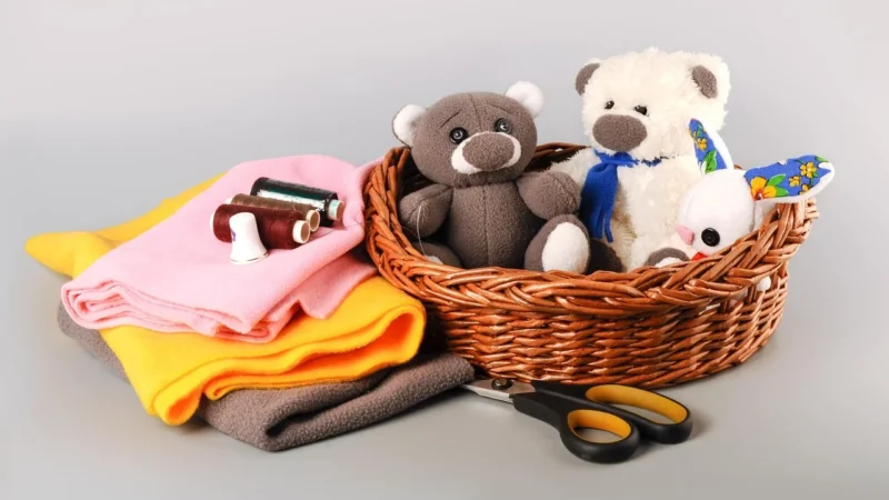 Moulin Roty Pudełko Kosz Materiałowy Lew 669133