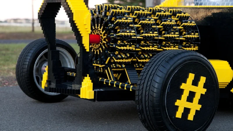 Sluban Klocki Samochód Autko Pojazd Auto Mini 48El Builder Żółte D